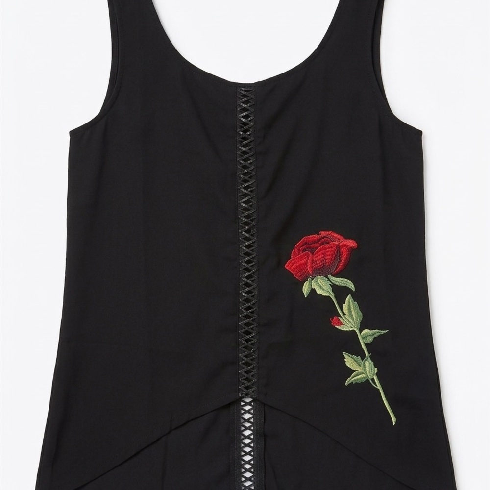 Jawbreaker Black Lace-Up Top